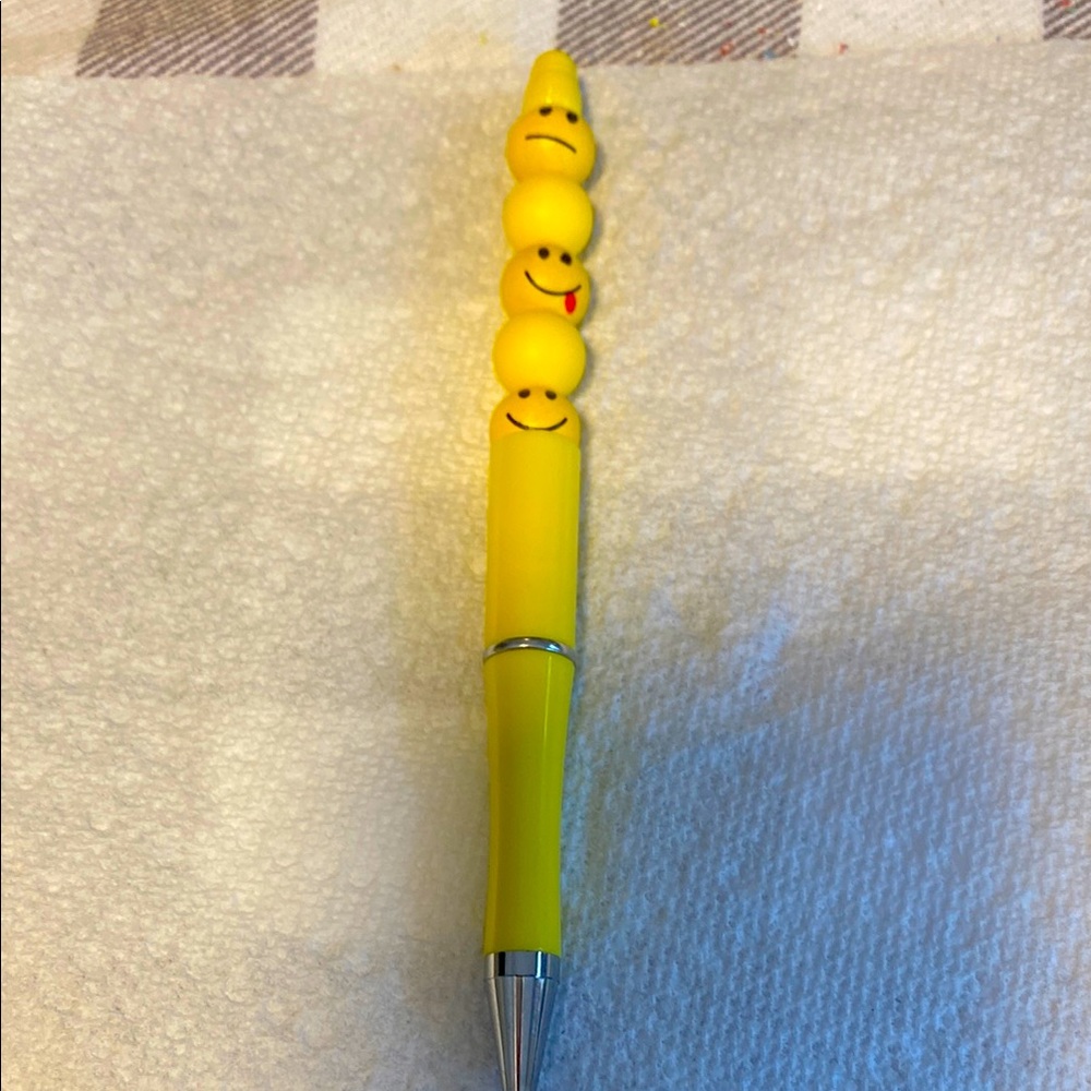 Yellow Emoji Novelty Pen